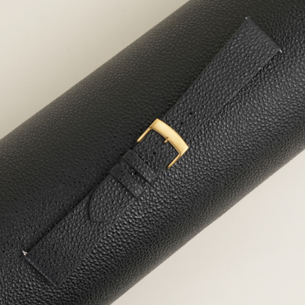 Vintage Black Diamond Wagyu Leather Watch Strap 4 Vintage Black Diamond Wagyu Leather Watch Strap