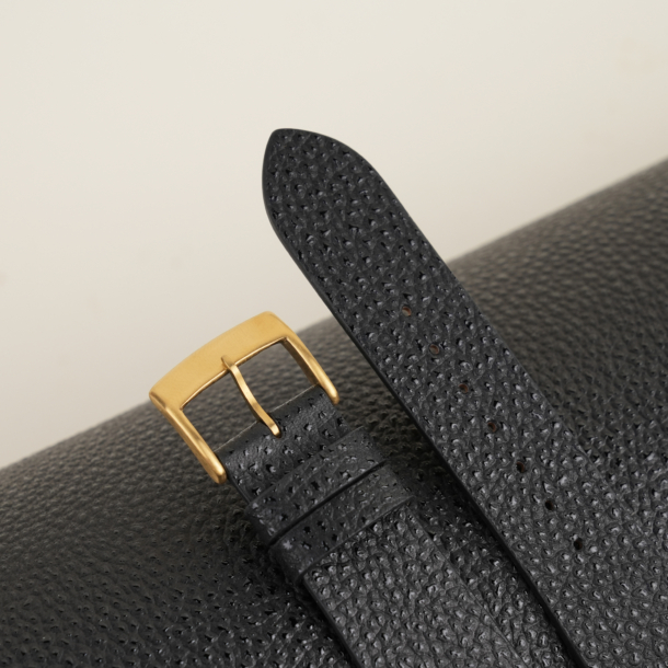 Vintage Black Diamond Wagyu Leather Watch Strap 2 Vintage Black Diamond Wagyu Leather Watch Strap