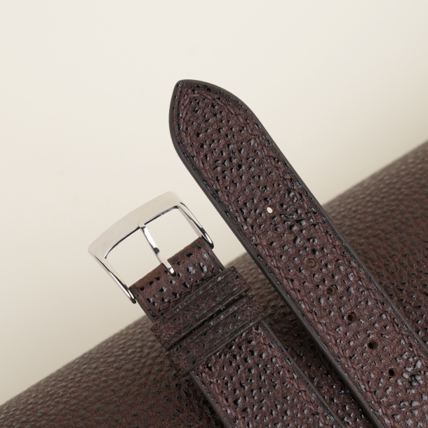 Brown Black Diamond Wagyu Leather Watch Strap 2 Brown Black Diamond Wagyu Leather Watch Strap