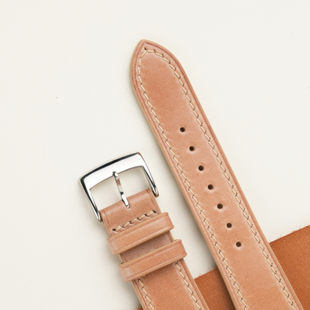 Natural Shell Cordovan Leather Watch Strap