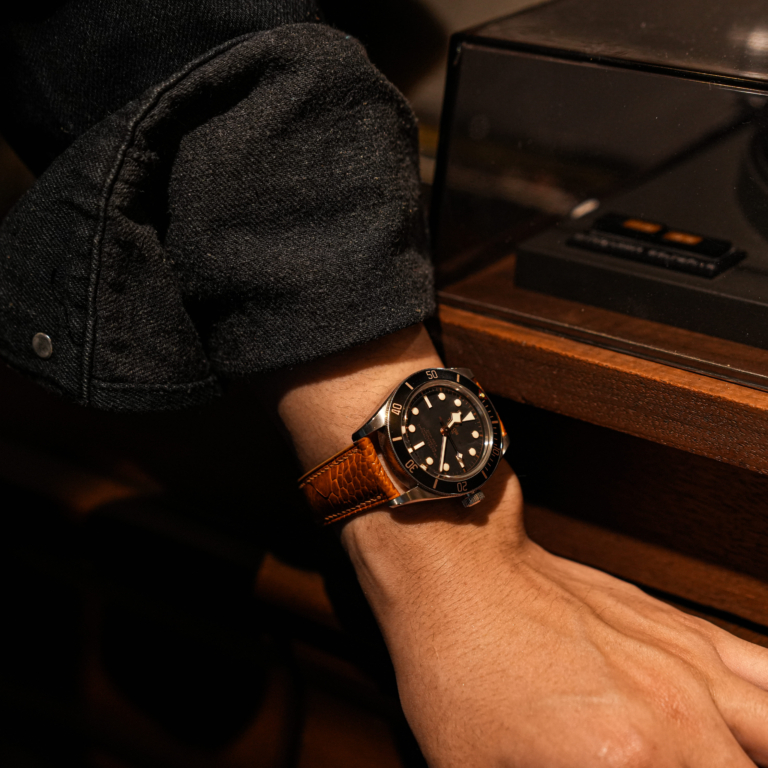 Ostrich Leg Leather Watch Strap