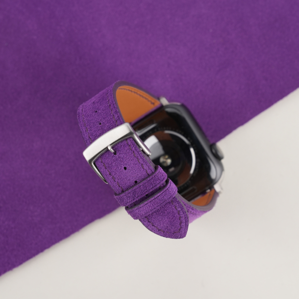 Purple Suede Leather Apple Watch Band
