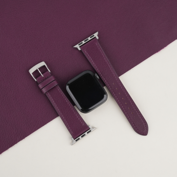 Purple Swift Leather Apple Watch Band