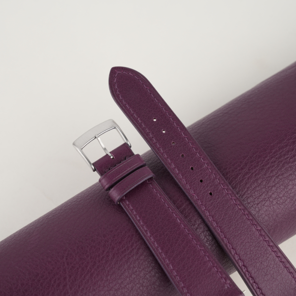 Purple Swift Leather Watch Strap
