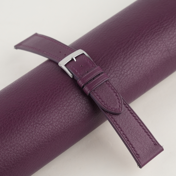 Purple Swift Leather Watch Strap