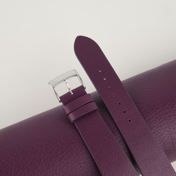 Vintage Purple Swift Leather Watch Strap