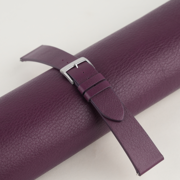 Vintage Purple Swift Leather Watch Strap