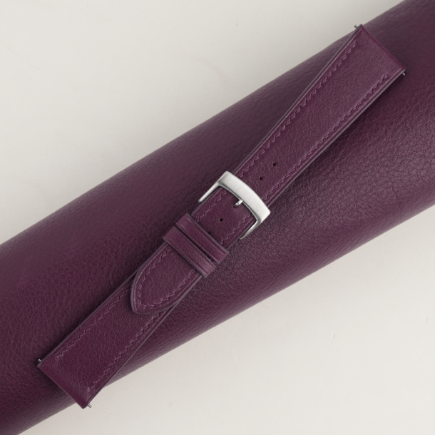 Purple Swift Leather Watch Strap