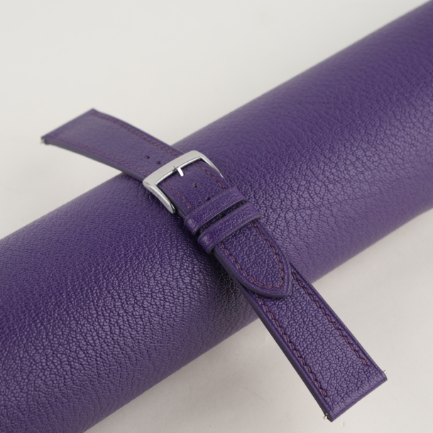 Purple Alran Chevre Leather Watch Strap