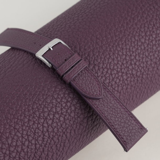 Purple Togo Leather Watch Strap