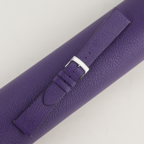 Vintage Purple Alran Chevre Sully Leather Watch Strap