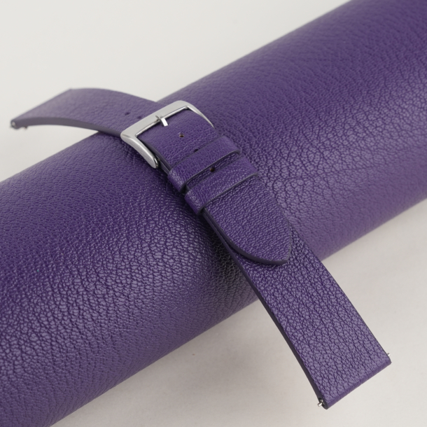 Vintage Purple Alran Chevre Leather Watch Strap