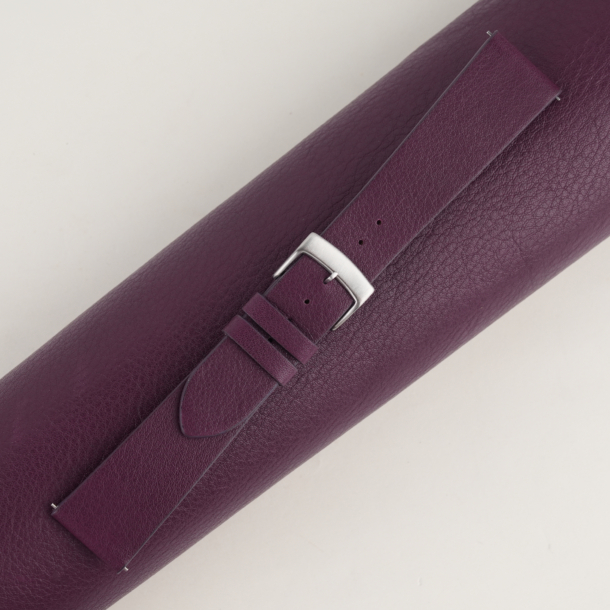 Vintage Purple Swift Leather Watch Strap