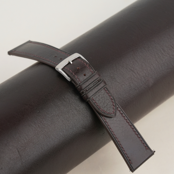 Dark Brown Vachetta Leather Watch Strap
