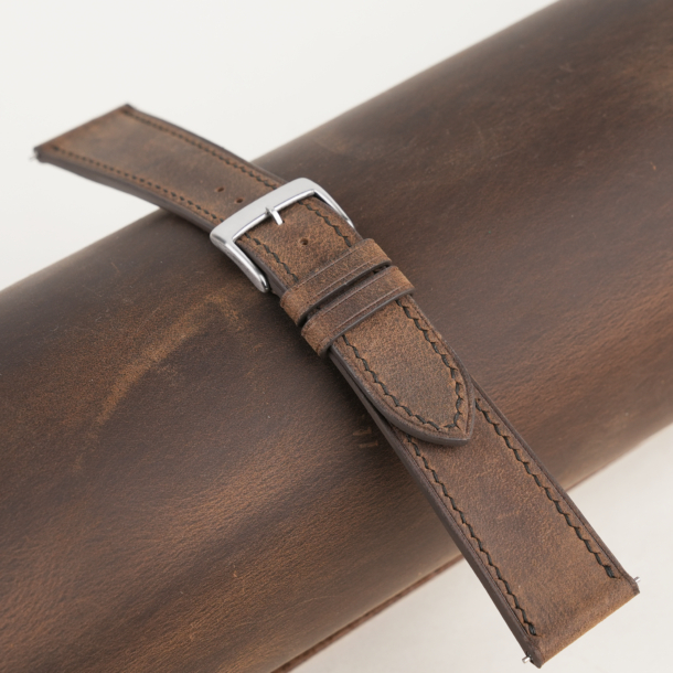 Rustic Crazy Horse Leather Watch Strap