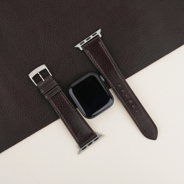 Dark Brown Vachetta Leather Apple Watch Band