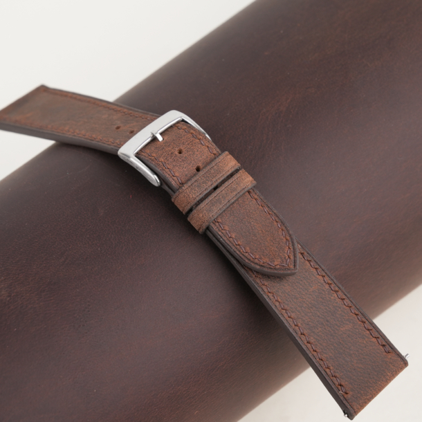 Brown Crazy Horse Leather Watch Strap