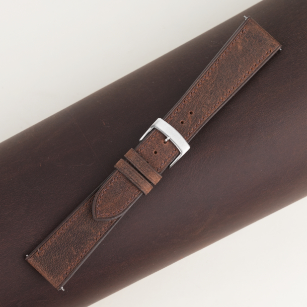 Brown Crazy Horse Leather Watch Strap