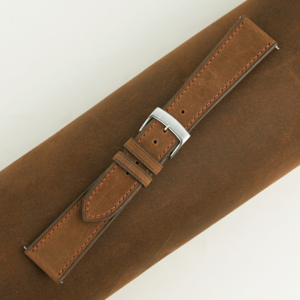 Spanish Brown Crazy Horse Leather Watch Strap