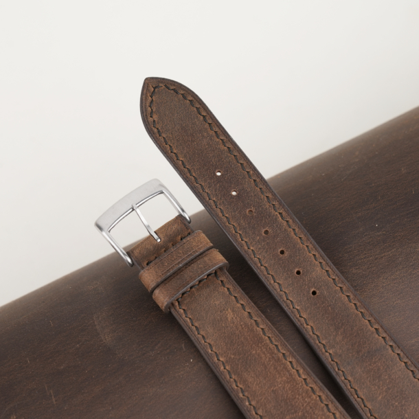 Rustic Crazy Horse Leather Watch Strap