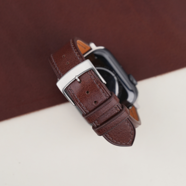 Brown Vachetta Leather Apple Watch Band
