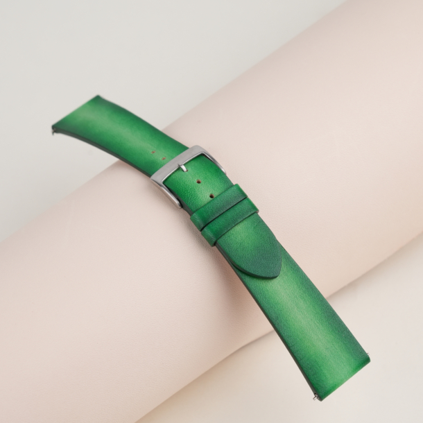 Patina Light Green Vegetable Tanned Leather Watch Strap