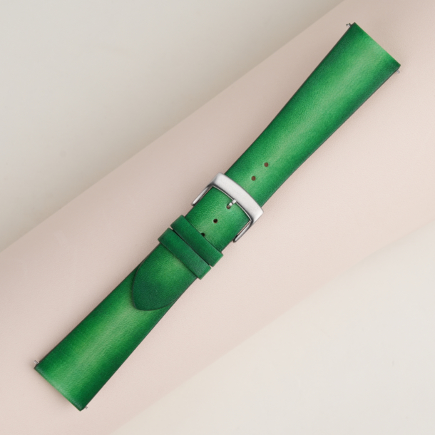 Patina Light Green Vegetable Tanned Leather Watch Strap