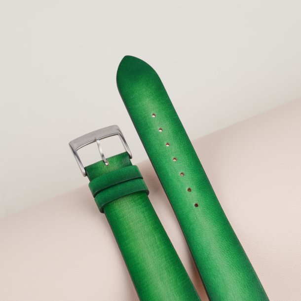 Patina Light Green Vegetable Tanned Leather Watch Strap