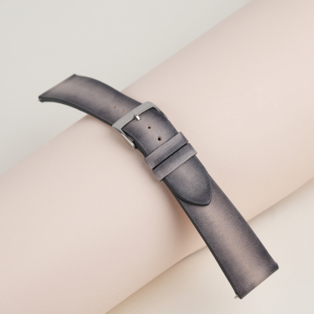 Patina Grey Vegetable Tanned Leather Watch Strap