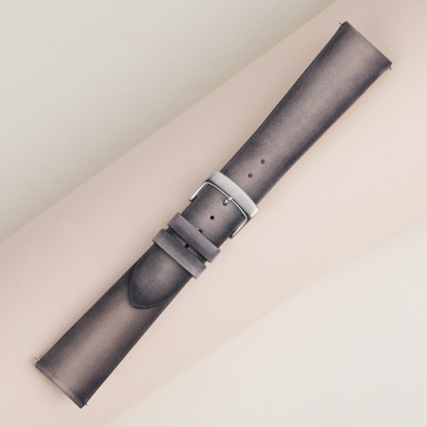 Patina Grey Vegetable Tanned Leather Watch Strap