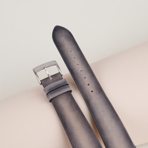 Patina Grey Vegetable Tanned Leather Watch Strap
