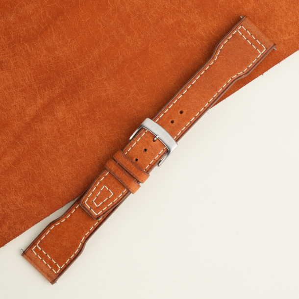 Pilot Whiskey Pueblo Leather Watch Strap