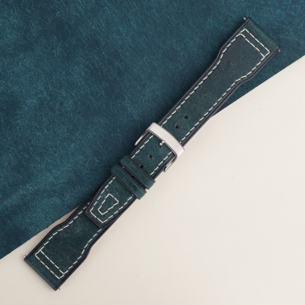 Pilot Navy Pueblo Leather Watch Strap