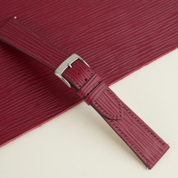Red Epi Leather Watch Strap