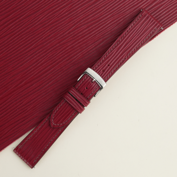 Red Epi Leather Watch Strap