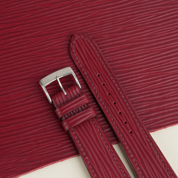 Red Epi Leather Watch Strap