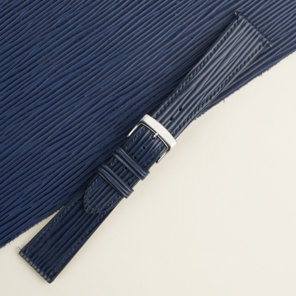 Navy Epi Leather Watch Strap