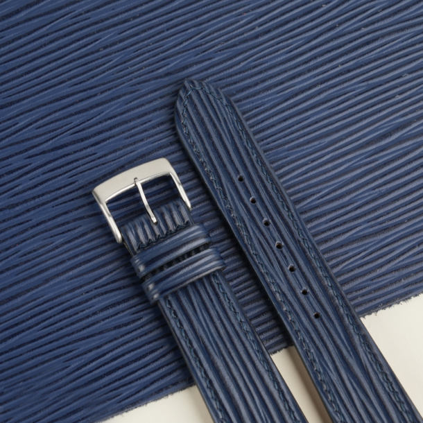 Navy Epi Leather Watch Strap