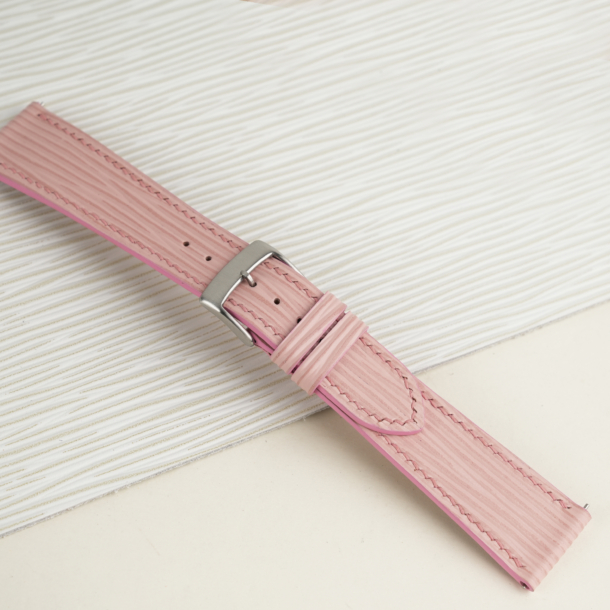 Light Pink Epi Leather Watch Strap