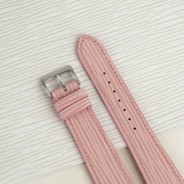 Light Pink Epi Leather Watch Strap