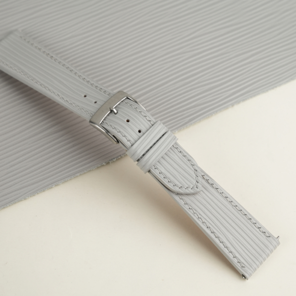 Light Grey Epi Leather Watch Strap