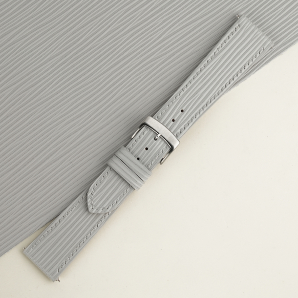 Light Grey Epi Leather Watch Strap