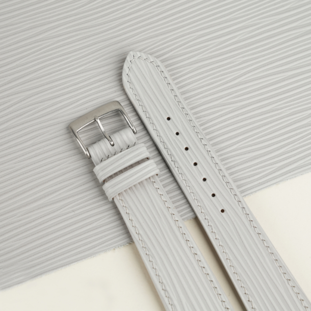 Light Grey Epi Leather Watch Strap