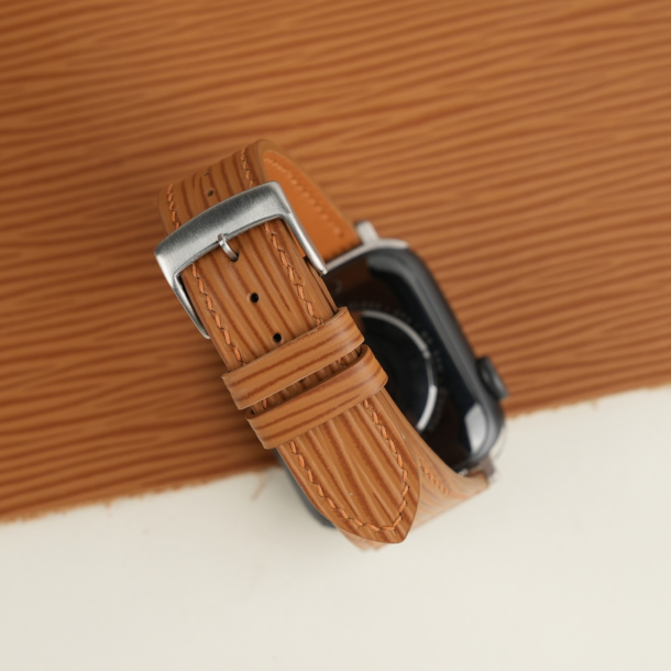 Golden Epi Leather Apple Watch Band
