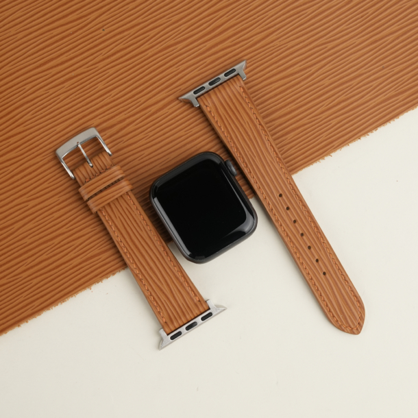 Golden Epi Leather Apple Watch Band