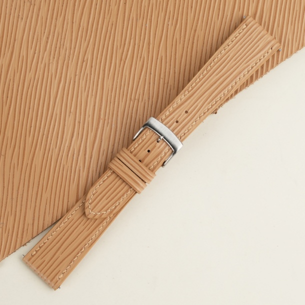 Beige Epi Leather Watch Strap