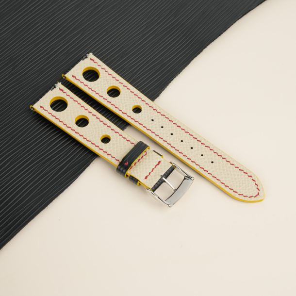 Rally Black Epi Leather Watch Strap 3 Rally Black Epi Leather Watch Strap