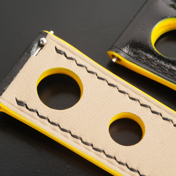 Rally Black Shell Cordovan Leather Watch Strap