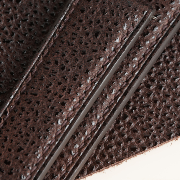 Brown Black Diamond Lining Dark Brown Epsom Leather Watch Strap