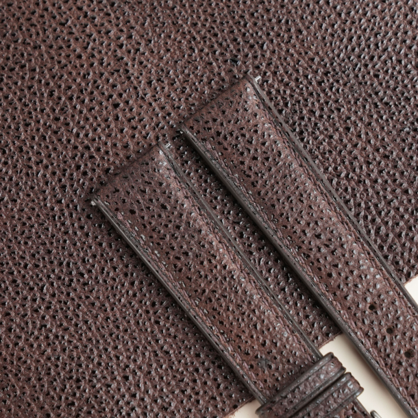 Brown Black Diamond Lining Dark Brown Epsom Leather Watch Strap